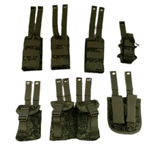 Tactical MOLLE Pouches Bags 7PCS Set EMR/BK/OD/khaki/Camo For 6b45 Vest（no vest）