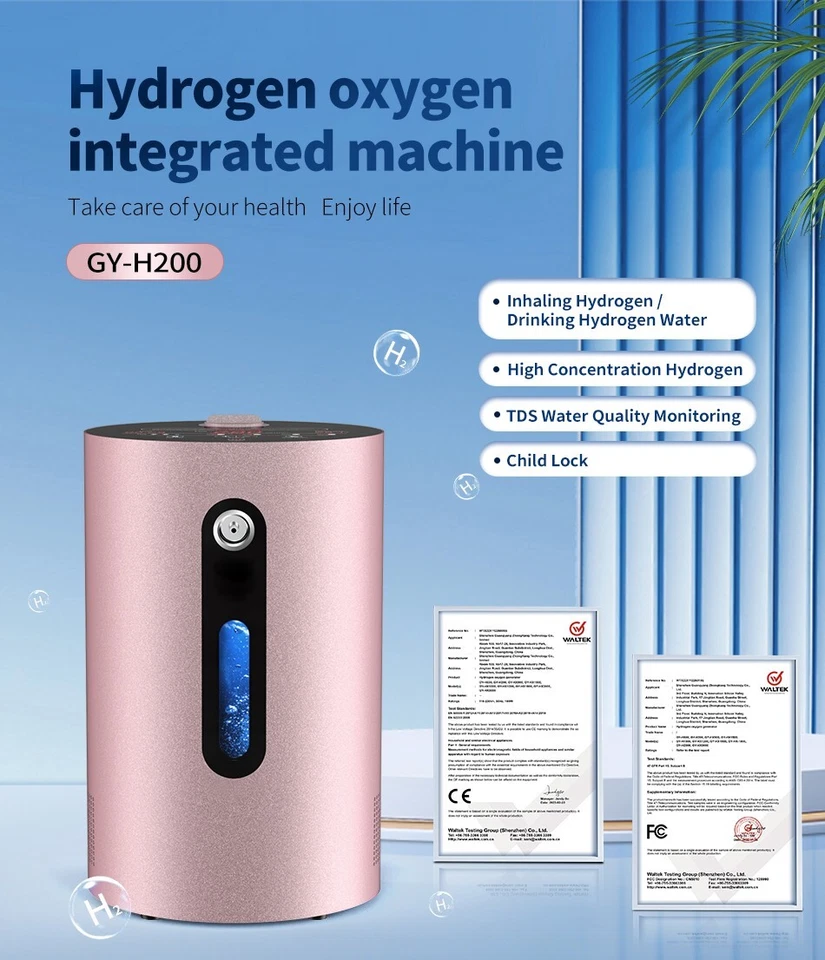 SUYZEKO Portable Molecular Hydrogen Water Generator Hydrogen Inhalation Machine - Image 3 of 4
