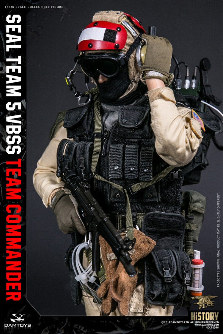 DAMTOYS 78046 1/6 Seal Team 5 VBSS Team Leader Figure Red