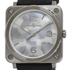 Bell Ross Watch Aviation 39 f-22679 Camouflage White Shell Silver Gray