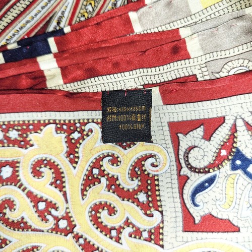 NWT Genuine 100% Mulberry Silk Satin Scarf 53"x53" Super Large Square Shawl Wrap - Picture 131 of 186