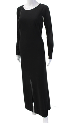 moda international maxi dress Womens Sheath Black Long Sleeve Size 10 57 lengthPolyesterHand wash/line dry Moda International Strapless Maxi Dresses
