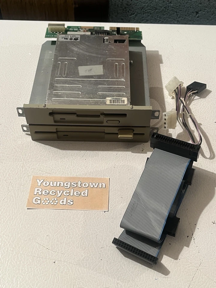 VINTAGE COMPAQ DP 386s FLOPPY DRIVES CANON MD-5201 5.25” CITIZEN OSDA-53B 3.5” - Image 2 of 4