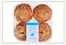 Trader Joe's Blueberry Muffins -GLUTEN FREE - 4 count