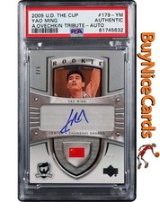 2009 Yao Ming Upper Deck The Cup Ovechkin Tribute SP Auto /5 #179 PSA