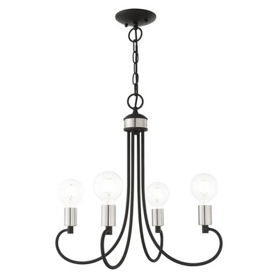 Bari - 4 Light Chandelier in New Traditional Style - 20 Inches wide by 20 Inches