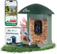 Upgraded Smart Bird Feeder with 4MP HD Camera, Birdwatching Camera with AI Ident