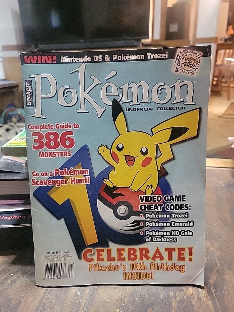 Beckett Pokémon Unofficial Collector #10 Pikachu 10th Anniversary