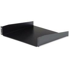StarTech Black Standard Universal Server Rack Cabinet Shelf - 19