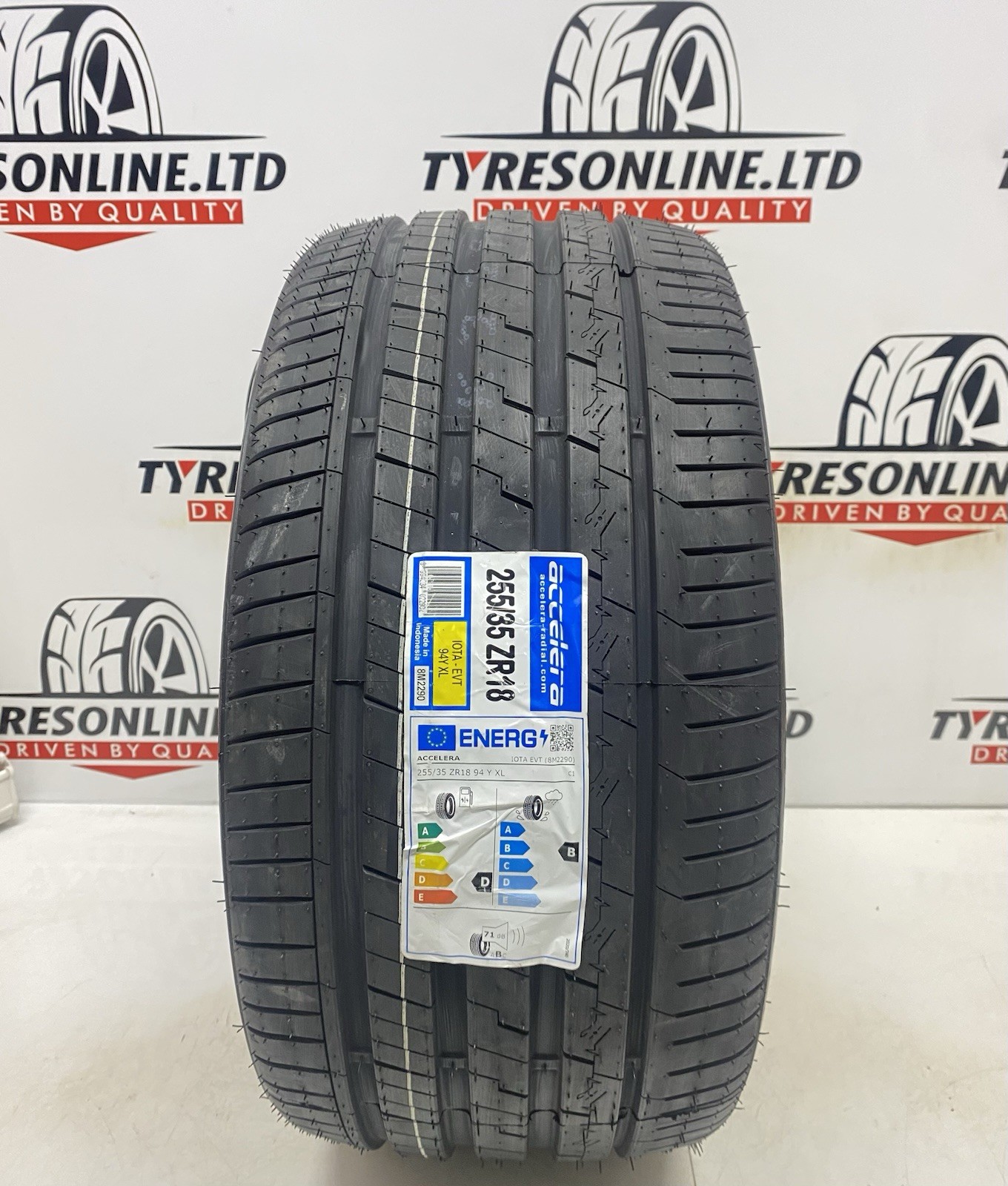 1 X 255 35 18 ACCELERA EVT 94YXL 255/35ZR18 BRAND NEW B RATED GRIP 2553518 TYRE