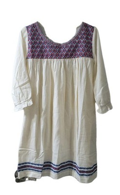 NWT The Coast Brand Santa Barbara Embroidered Dress One Size Beachy Coastal SEE 