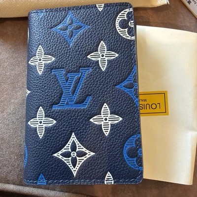 Louis Vuitton LV  M83378 Monogram Navy Shadow de Poche Card Holder-New