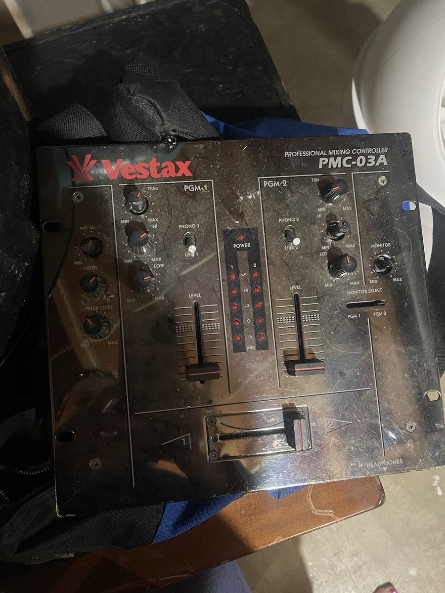 Vestax Pmc-03a DJ Mixer 2 Channel Professional Mixing
