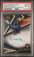 Hendry Mendez 2022 Bowman’s Best Auto #B22HM PSA GEM MT 10