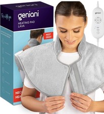 Heating Pad for Neck and Shoulders, Large Heated Pad for Neck Pain, Shoulder ...