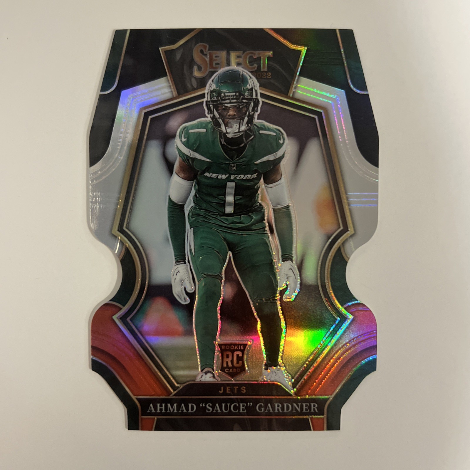 2022 Panini Select Premier Level Ahmad Gardner #177 Black & Red Prizm Die-Cut RC