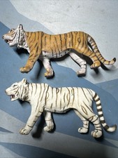 Schleich Dual Tan White Bengal Tigers Wild Life Realistic Figure Retired