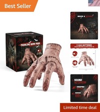Halloween Animatronic Crawling Zombie Hand - Sound-Activated Creepy Motion ...