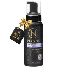 Norvell Venetian Sunless Self Tanner Mousse with Bronzer, 8 Fl Oz - Instant S...