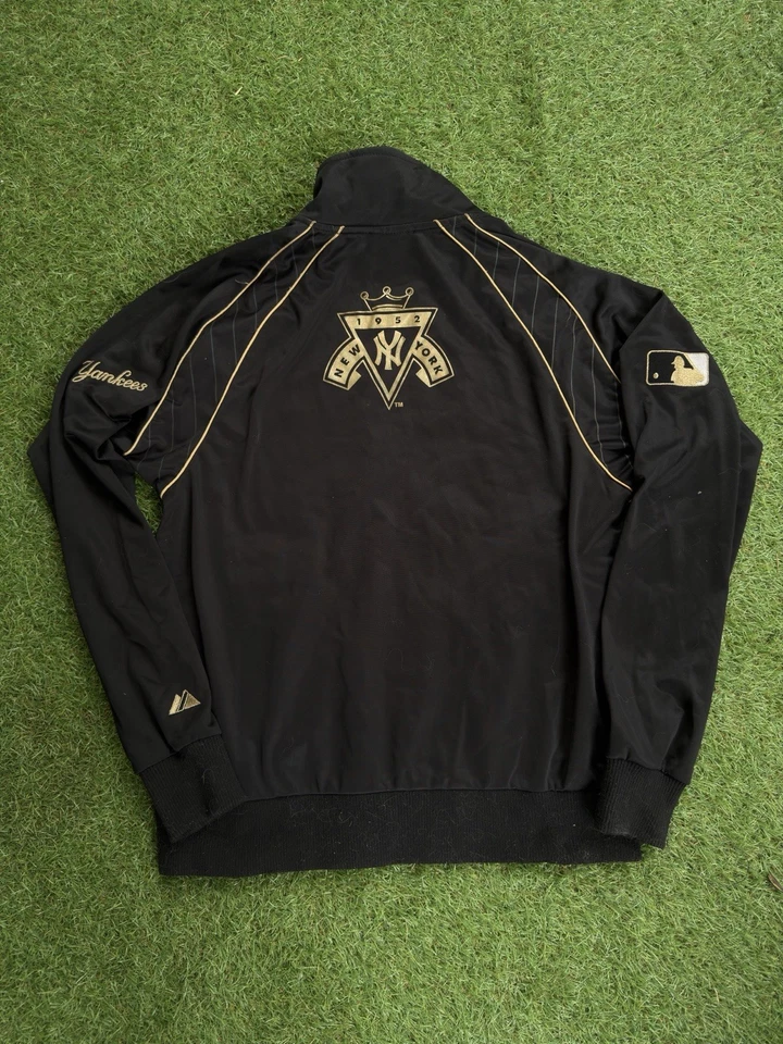 Majestic Athletic veste de survêtement zippée MLB New York Yankees noir/doré L - Photo 2/4