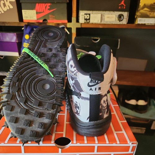 Size 11 - Nike Off-White x Air Force 1 SP Leather Mid Grim Reaper - Picture 13 of 24