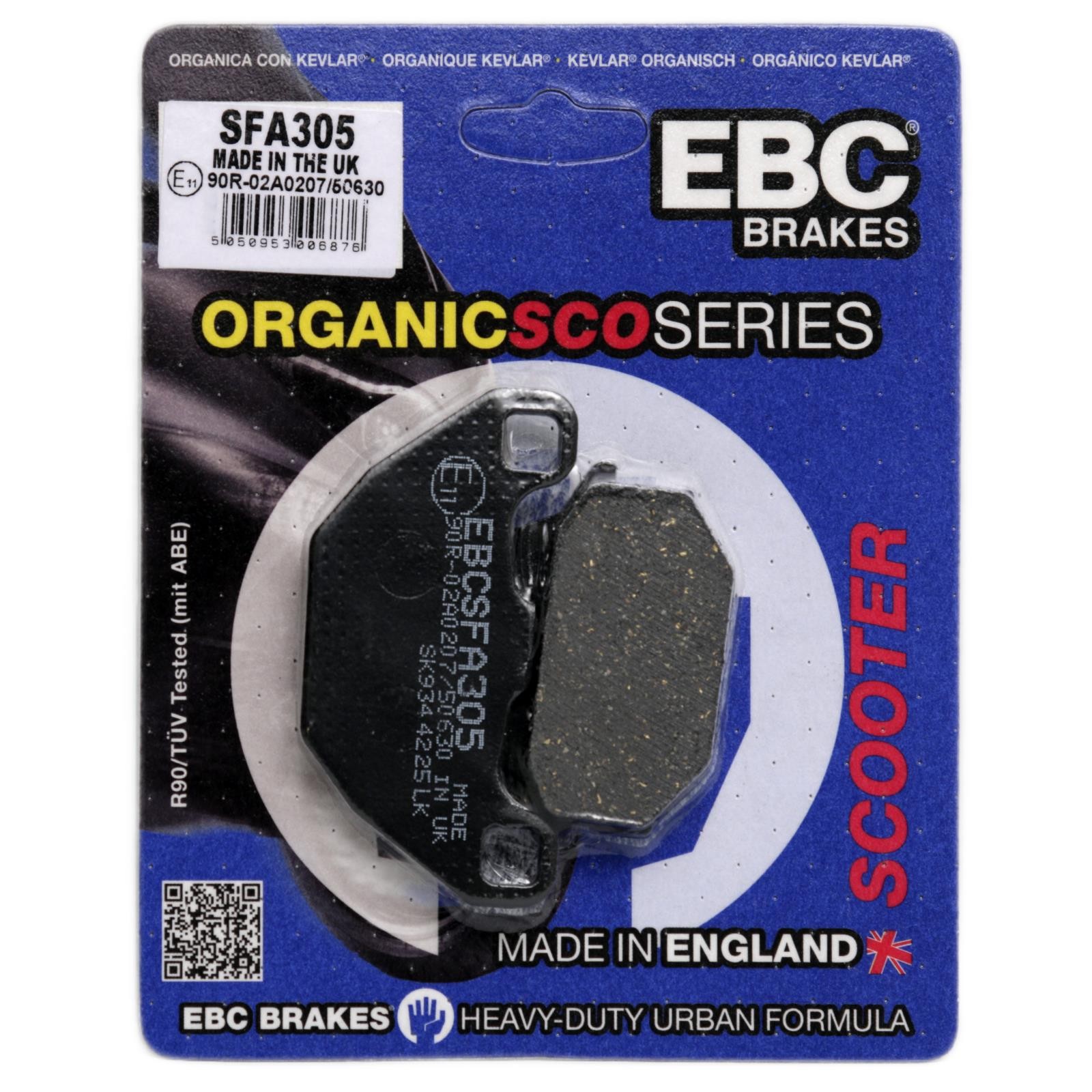 KYMCO Agility 125 2008-2015 EBC SFA305 Organic Scooter Brake Pads Front