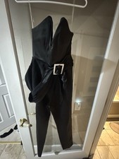 House Of Cb strapless Jeweled Belt Jumpsuit NWOT Small