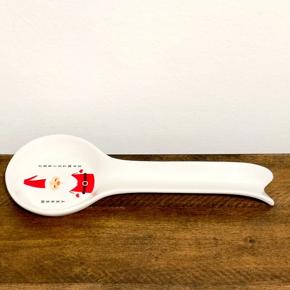 NWT: Godinger - Santa Claus, Merry Christmas, White Spoon Rest  - Image 3 of 3