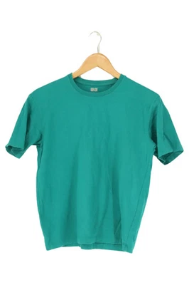 UNIQLO T-Shirt Homme Turquoise Basic Casual Coton (EU 46, INT S) - Photo 1/4
