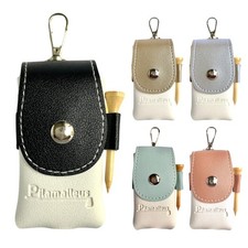 Golf Ball Case, Golf Ball Pouch, Holds 2 Balls, Pu Leather, Compact Design, Inc_