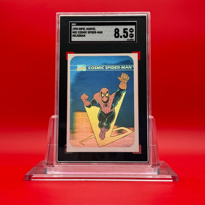 SGC 8.5 Cosmic Spider-Man Impel Marvel Hologram #MH1 1990