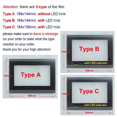 Front Overlay Film Foil Fit for PanelMaster PT070-WKT1B-F1R1 Control Panel
