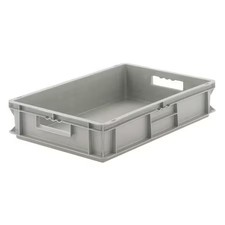 Ssi Schaefer Ef6320.Gy1 Solid & Stackable Straight Wall Storage Container, 16.8