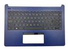 HP 14-DQ 14S-DQ 14S-FQ SERIES LAPTOP PALMREST WITH UK KEYBOARD BLUE M03797-031