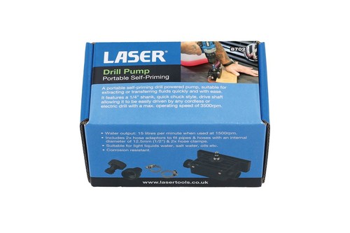 Laser Tools 8702 Portable Self-Priming Drill Pump - Picture 6 of 6