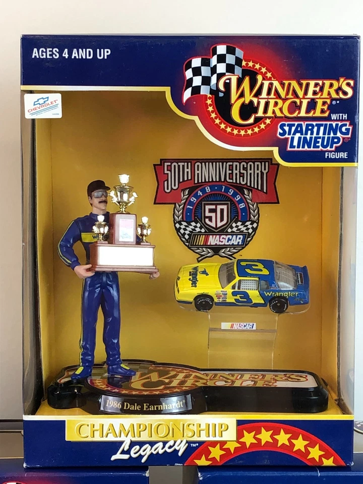 5 Winner's Circle DALE EARNHARDT Championship Legacy NASCAR Cup Figure & Car Set - Image 4 of 4