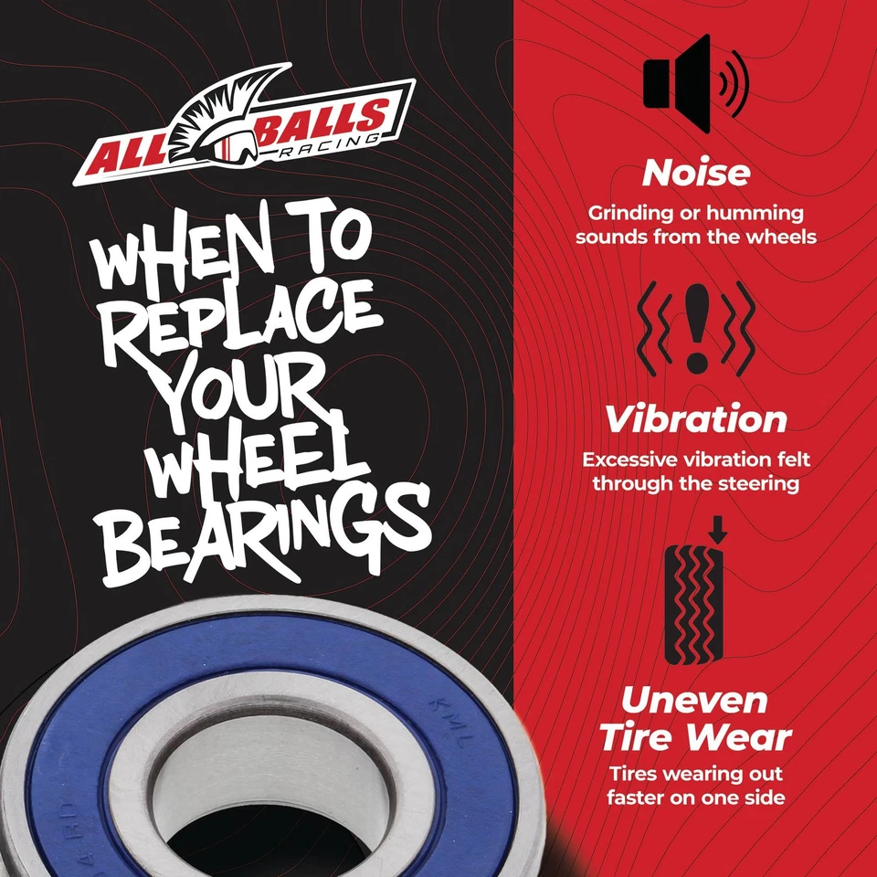 All Balls 25-1129 Wheel Bearing Kit Front For Polaris Trail Blazer 250 90-04 Foto 3 de 4