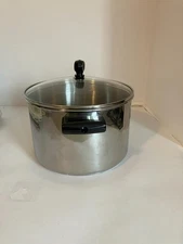 Farberware 5.5 Qt Sauce Pan With Glass Lid Stainless Steel