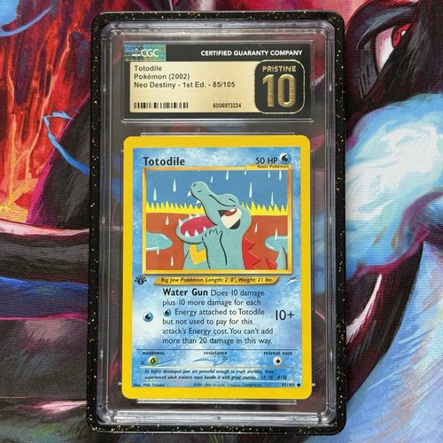 Totodile (1st Edition) graded CGC 10 for sale on eBay