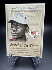 2001 Fleer Tradition Stitches in Time Satchel Paige #16ST