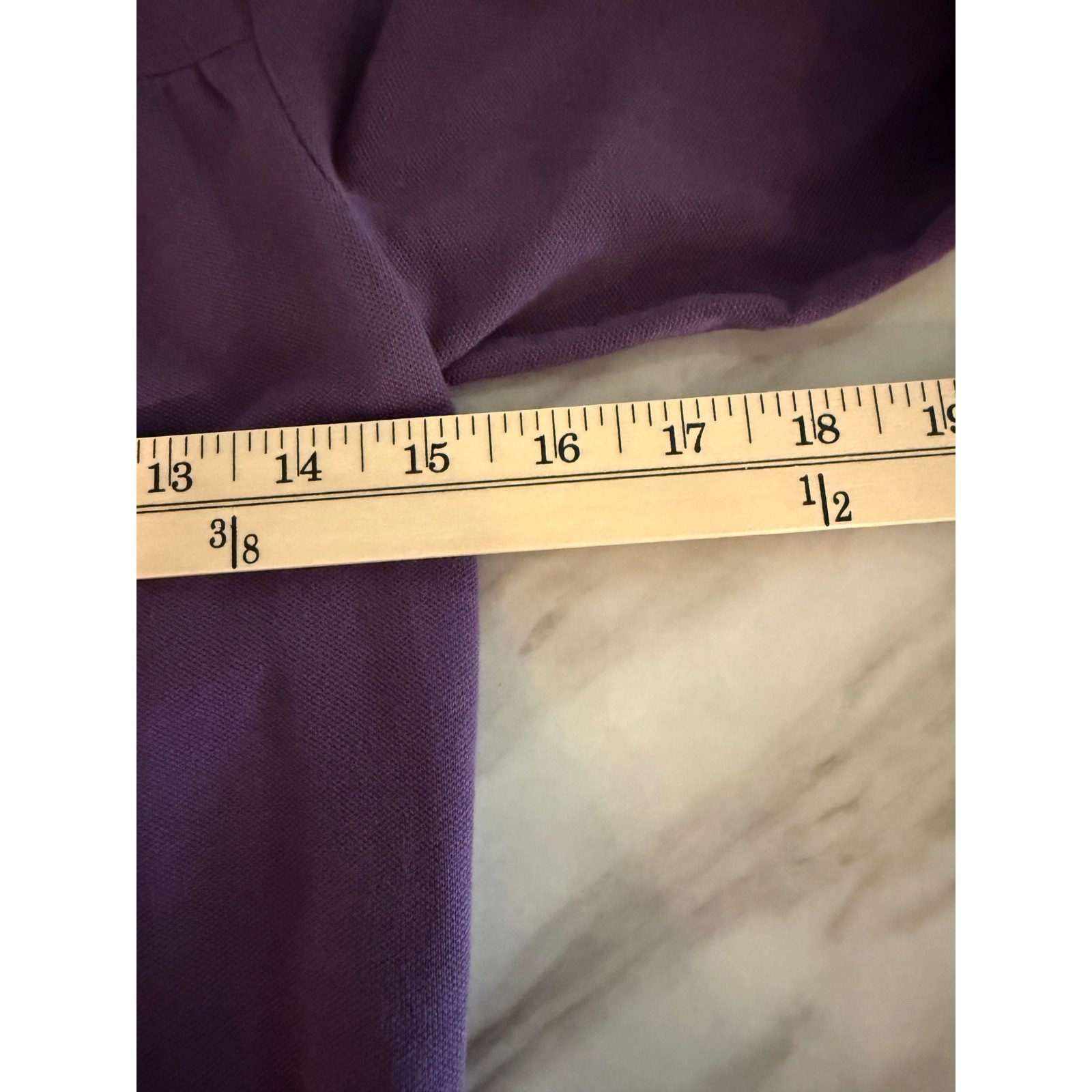 Lacoste Purple Cotton Pique 3/4 Sleeve Polo Dress Size 34 thumbnail 4