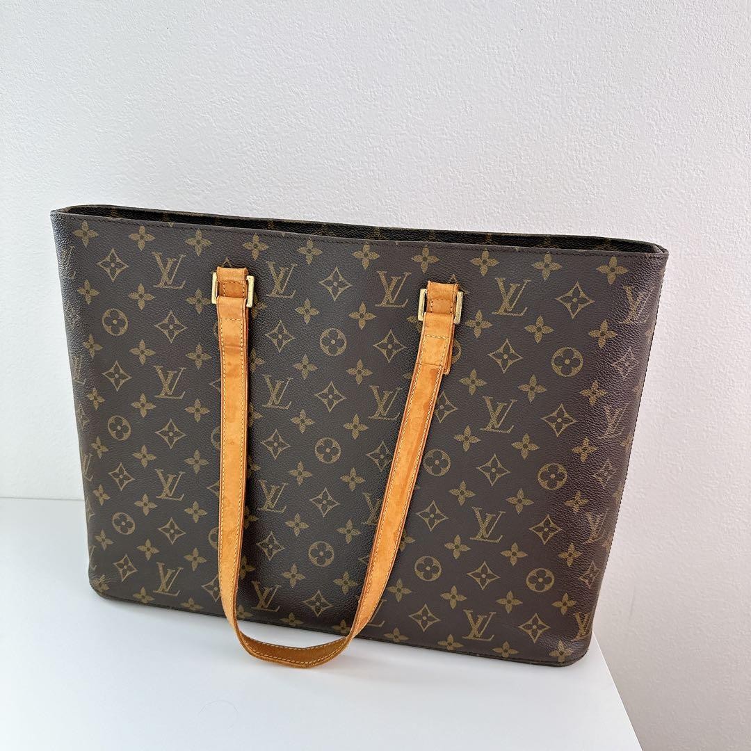 LOUIS VUITTON Luco Tote Bag Handbag M51155 Monogram Brown Women's Auth thumbnail 2