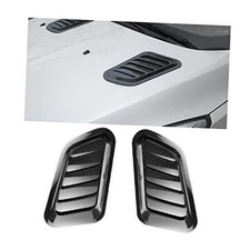 Car Hood Vents, 2PCS Universal Hood Air Vents for Car Hood Scoop, Carbon Fiber
