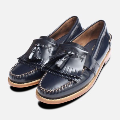 navy blue ladies loafers uk