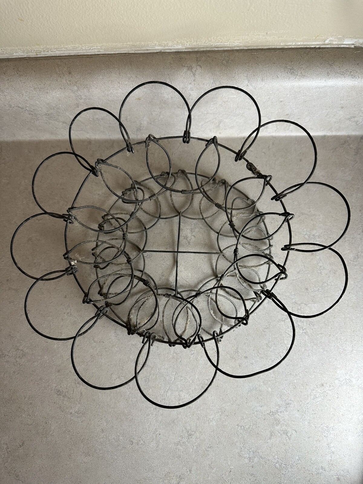 Vintage Wire Egg Basket eBay