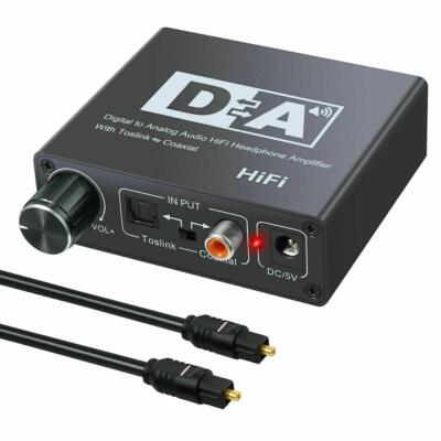 Coaxial Digital to Analog Audio Hifi Headphone Amplifier RCA Converter