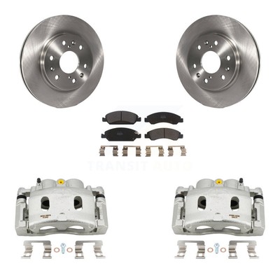 Brake Caliper Rotor Semi-Metallic Pad Front Kit For GMC Chevrolet Sierra 1500 XL