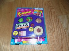 Tyco Kitchen Littles Barbie Food ITALIAN Bread Spaghetti Pizza Salad Ice Cream