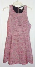 Chandi & Lia Urban Outfitters Acrylic Sleeveless Dress Pink White Black Large