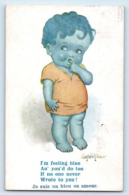 POSTKARTE DONALD McGILL - COMIC KLEINES KIND FÜHLT SICH BLAU - 1920 - 2696 INTER ART